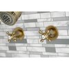 Kingston Brass KBX8143BX Two-Handle Tub and Shower Faucet, Antique Brass KBX8143BX